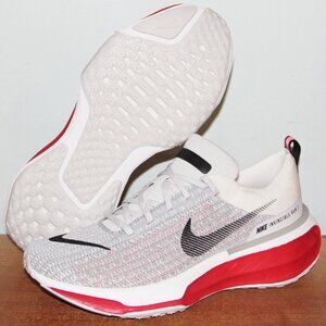 Nike ZoomX Invincible Run Flyknit 3 Running Mens 12.5 Cement Grey Red